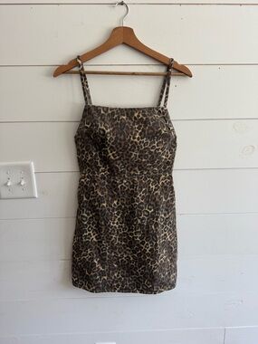 Zara mini denim dress
